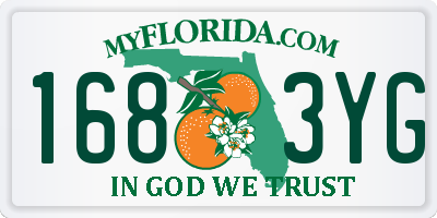 FL license plate 1683YG