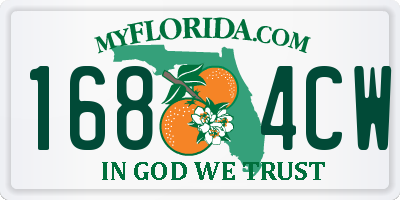 FL license plate 1684CW