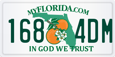 FL license plate 1684DM