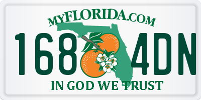 FL license plate 1684DN