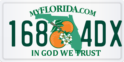 FL license plate 1684DX
