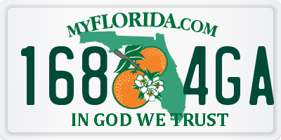 FL license plate 1684GA