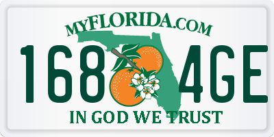 FL license plate 1684GE