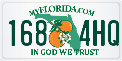 FL license plate 1684HQ