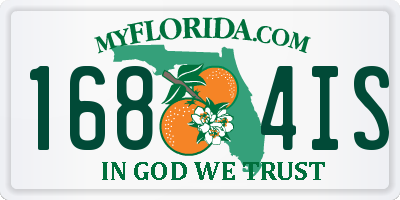 FL license plate 1684IS