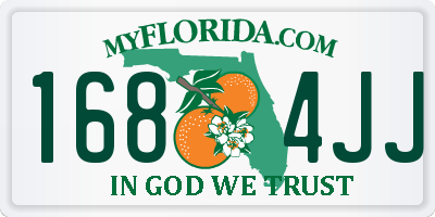 FL license plate 1684JJ