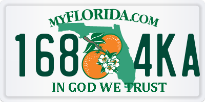 FL license plate 1684KA