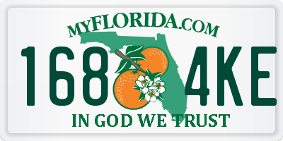 FL license plate 1684KE