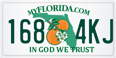 FL license plate 1684KJ