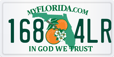 FL license plate 1684LR
