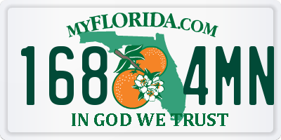 FL license plate 1684MN