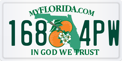 FL license plate 1684PW