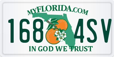 FL license plate 1684SV