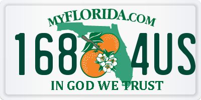 FL license plate 1684US