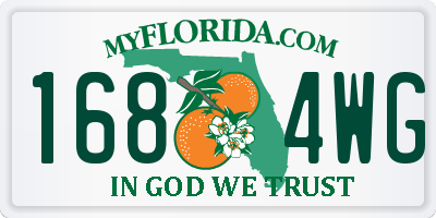 FL license plate 1684WG