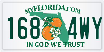 FL license plate 1684WY