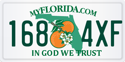 FL license plate 1684XF