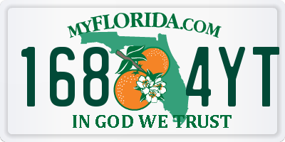 FL license plate 1684YT
