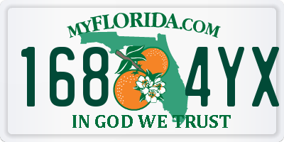 FL license plate 1684YX
