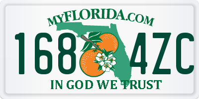 FL license plate 1684ZC