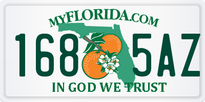FL license plate 1685AZ