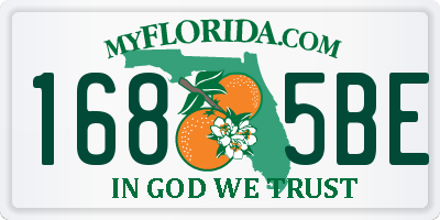 FL license plate 1685BE