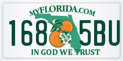 FL license plate 1685BU