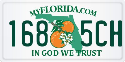 FL license plate 1685CH