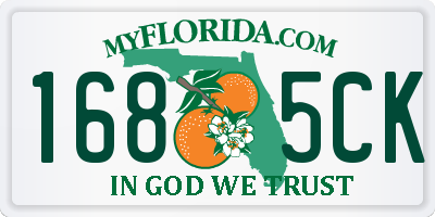 FL license plate 1685CK