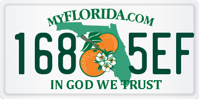 FL license plate 1685EF