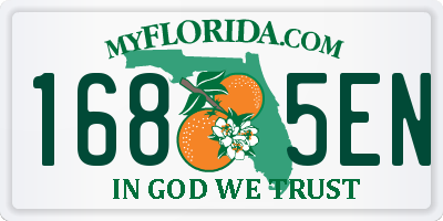 FL license plate 1685EN