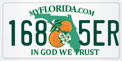FL license plate 1685ER