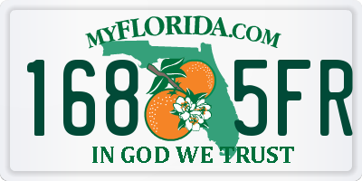 FL license plate 1685FR