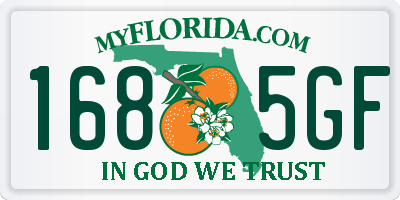 FL license plate 1685GF