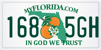 FL license plate 1685GH