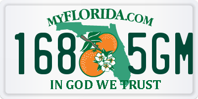 FL license plate 1685GM