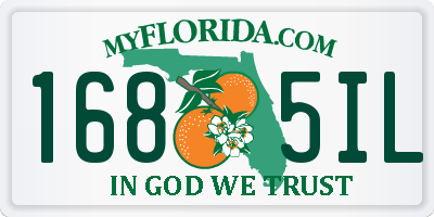 FL license plate 1685IL