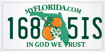 FL license plate 1685IS