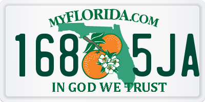 FL license plate 1685JA