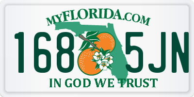 FL license plate 1685JN