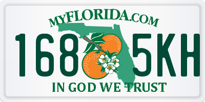FL license plate 1685KH