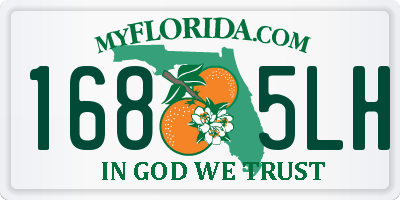 FL license plate 1685LH