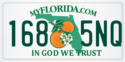 FL license plate 1685NQ