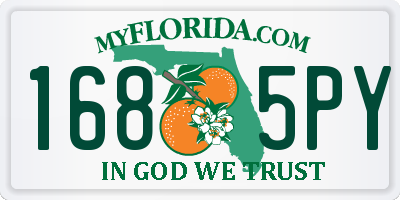 FL license plate 1685PY