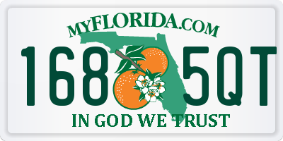 FL license plate 1685QT