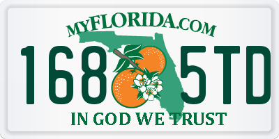 FL license plate 1685TD