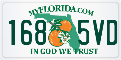 FL license plate 1685VD