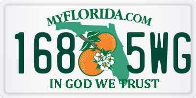 FL license plate 1685WG
