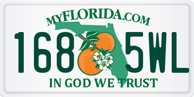 FL license plate 1685WL