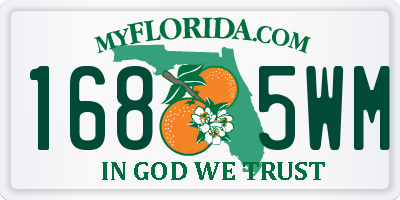 FL license plate 1685WM